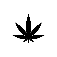 Minimalistic cannabis flower icon