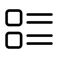 Step 1: Minimalistic icon representing viewing listings, showing a grid of product cards with search functionality