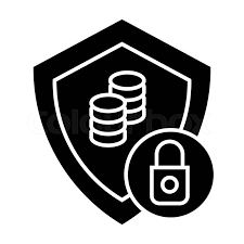 Step 2: Minimalistic icon representing escrow or demo purchase, showing a shield with a lock and cryptocurrency symbol for secure transactions